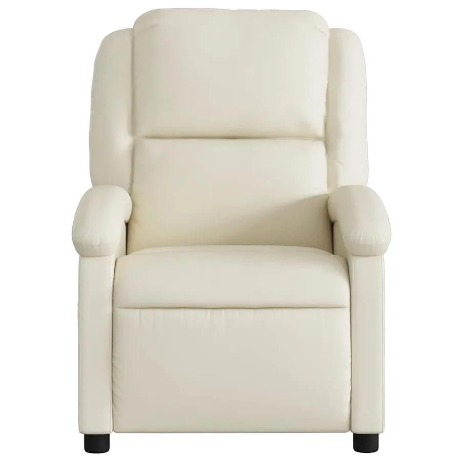 Fauteuil inclinable Crème Similicuir - 4