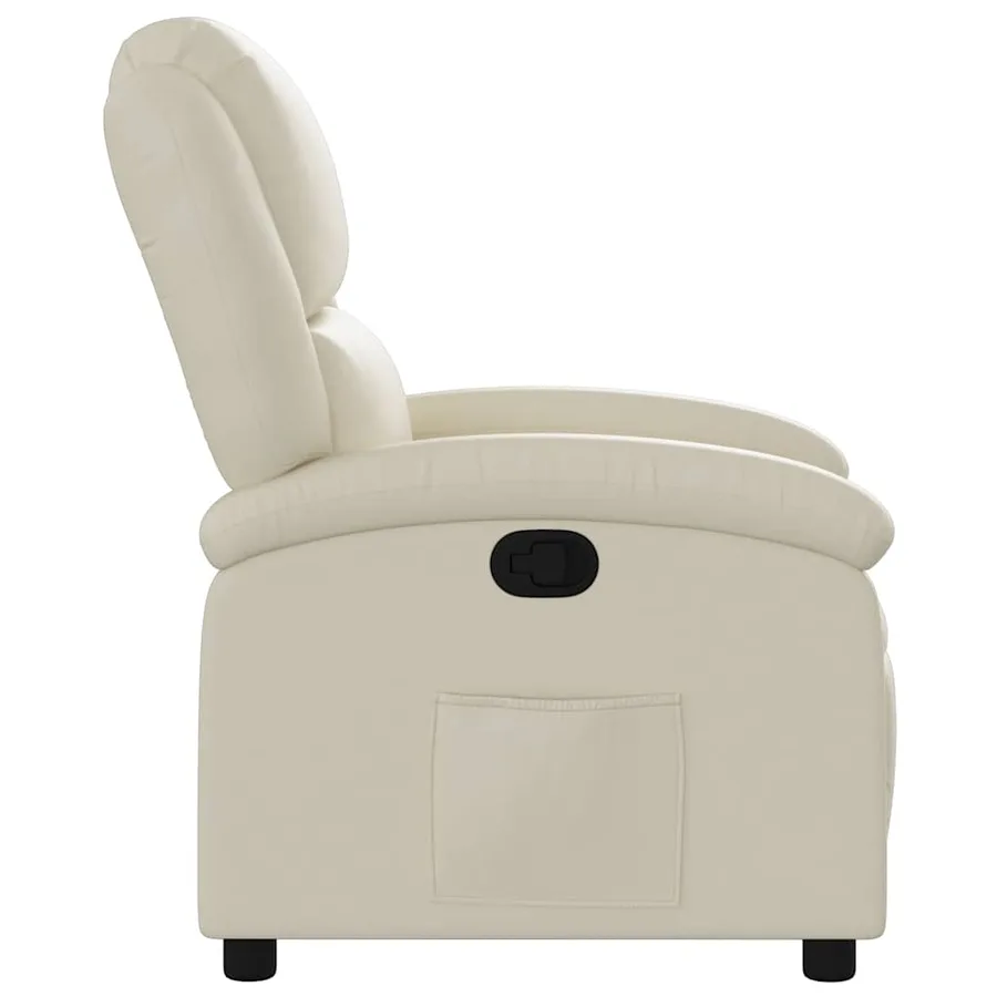 Fauteuil inclinable Crème Similicuir - 5