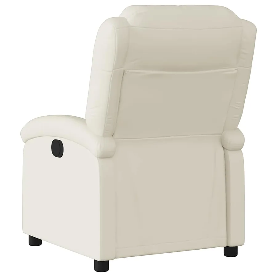 Fauteuil inclinable Crème Similicuir - 6