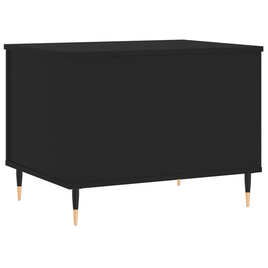 Table basse Noir 60x44,5x45 cm Bois d'ingénierie - 5