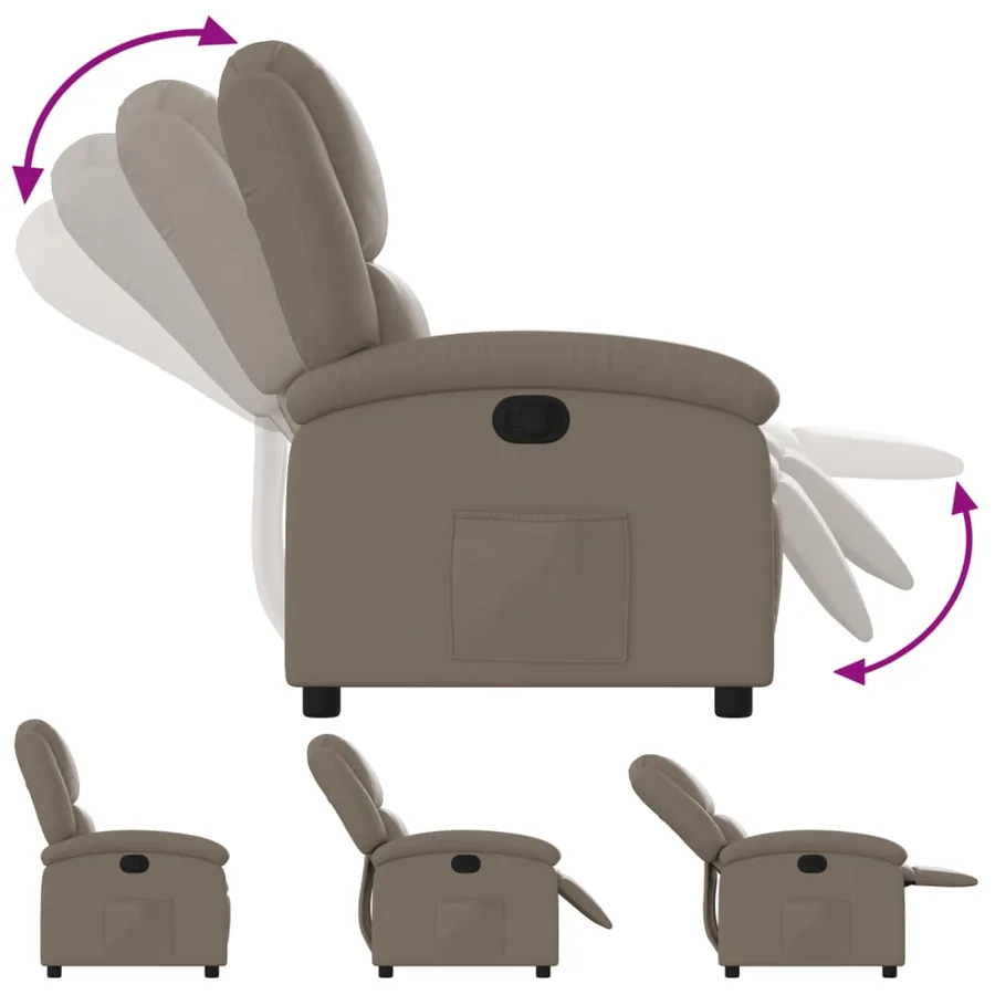 Fauteuil inclinable Cappuccino Similicuir - 6