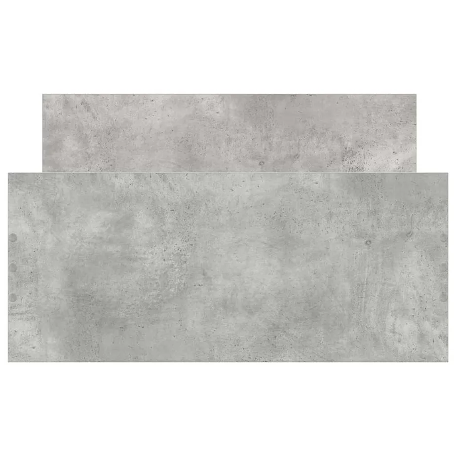 Cadre de lit sans matelas gris béton 90x200 cm - 6