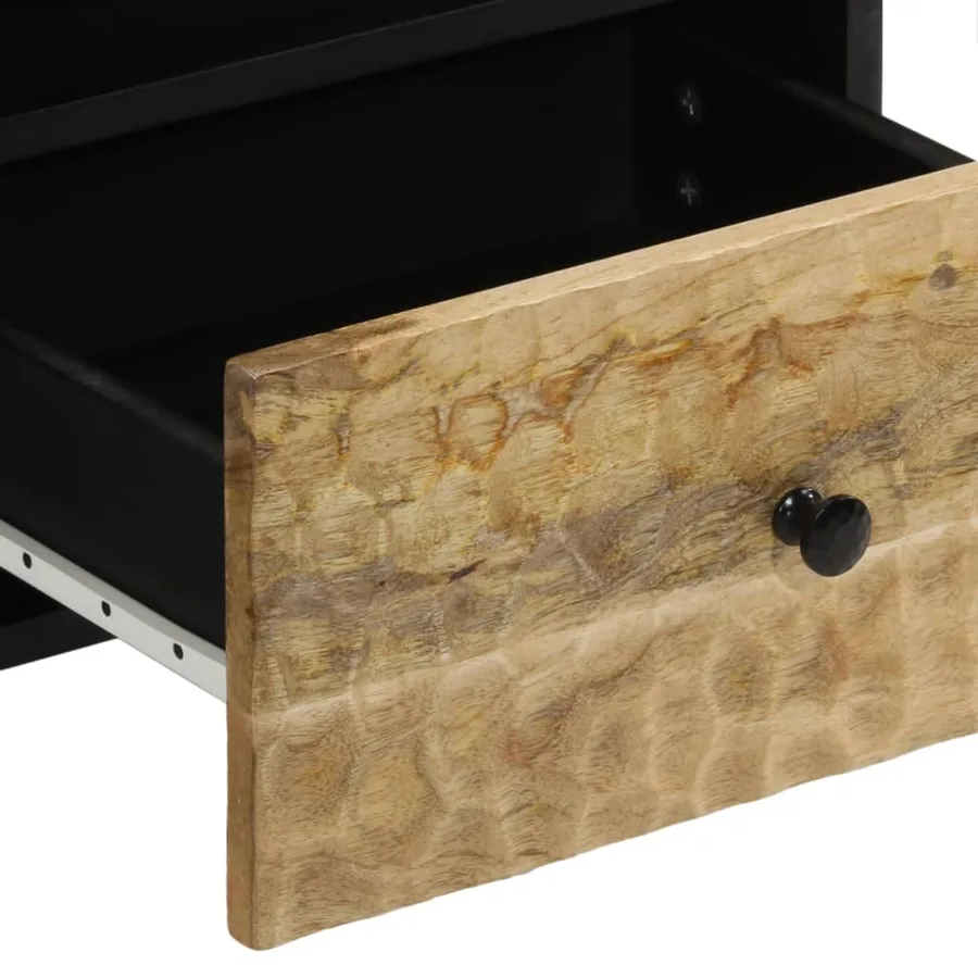 Table de chevet 40x33x46 cm Bois de manguier solide - 7