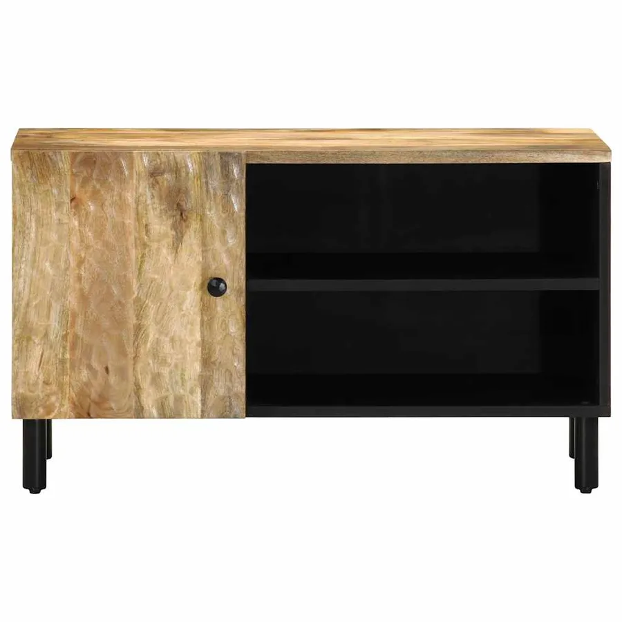 Meuble TV 80x31x46 cm bois massif de manguier - 3