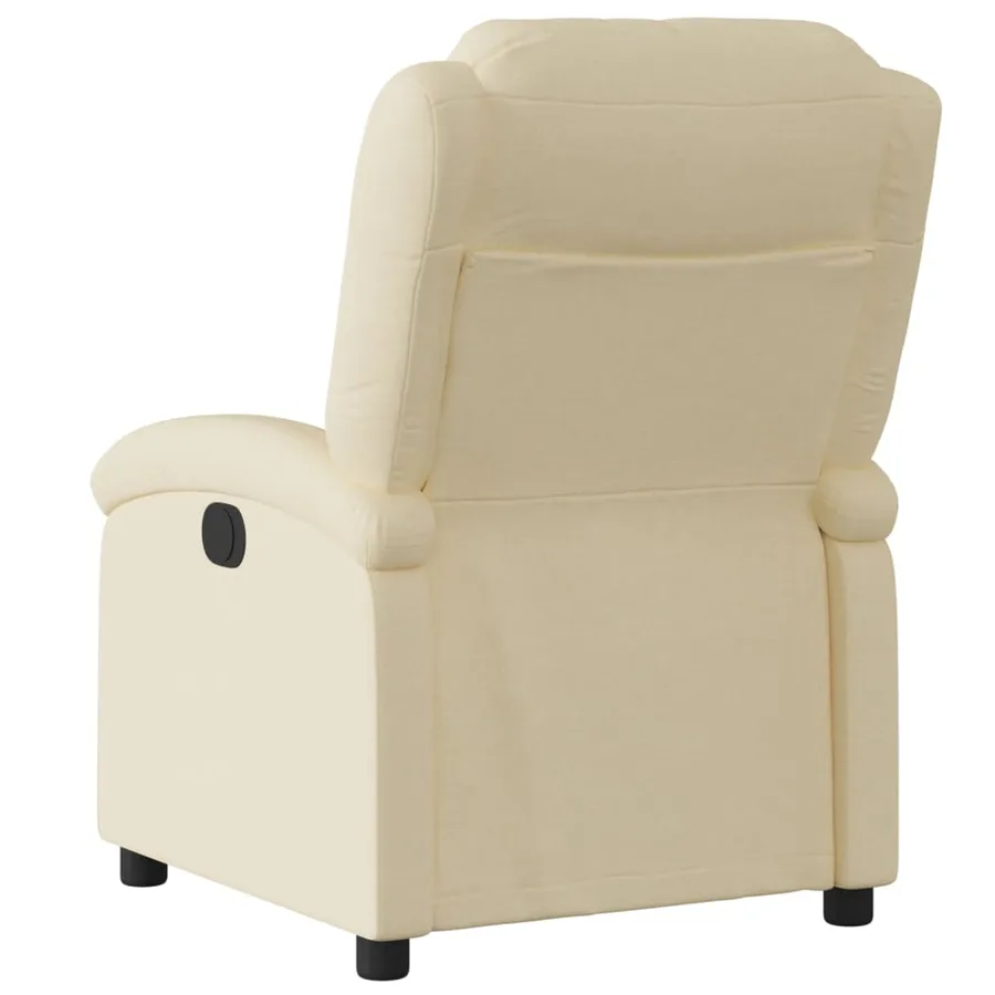 Fauteuil inclinable Crème Tissu - 5