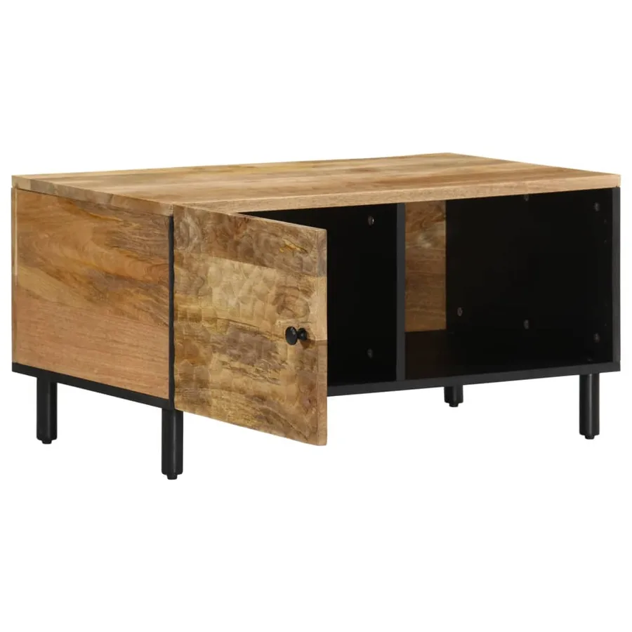 Table basse 80x50x40 cm bois de manguier massif - 2