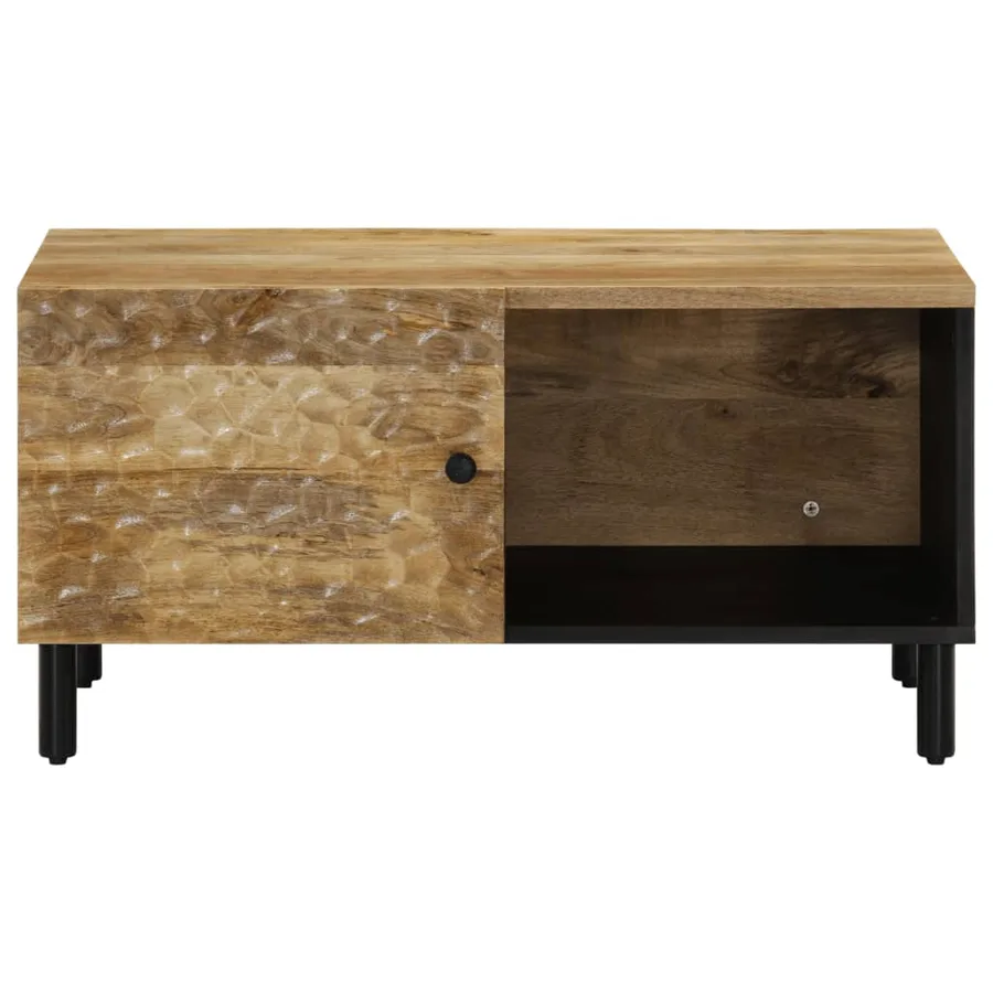 Table basse 80x50x40 cm bois de manguier massif - 3