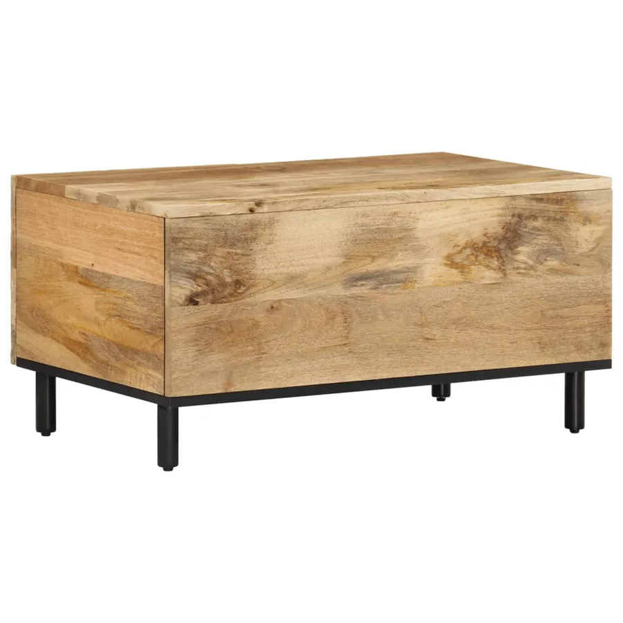 Table basse 80x50x40 cm bois de manguier massif - 5