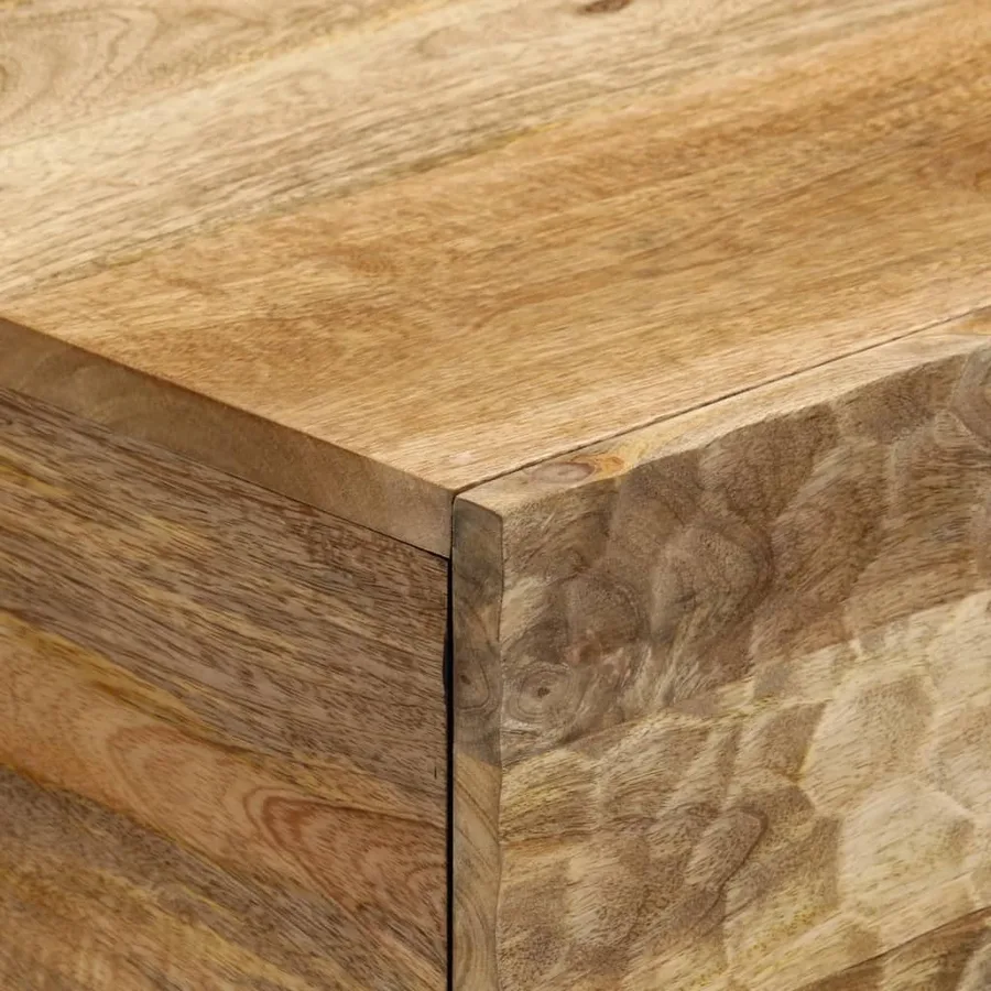 Table basse 80x50x40 cm bois de manguier massif - 7