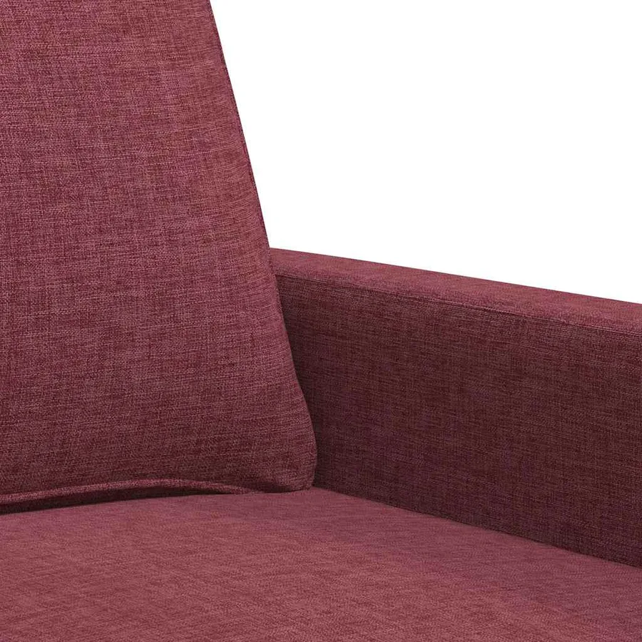Fauteuil Rouge bordeaux 60 cm Tissu - 7