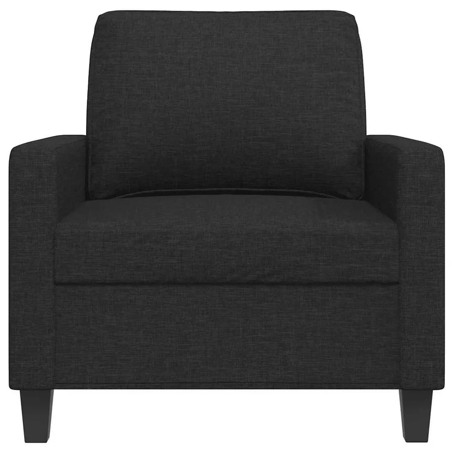 Fauteuil Noir 60 cm Tissu - 4