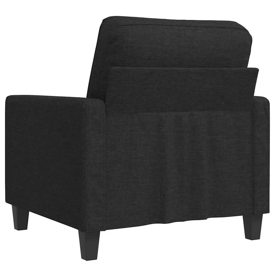 Fauteuil Noir 60 cm Tissu - 6