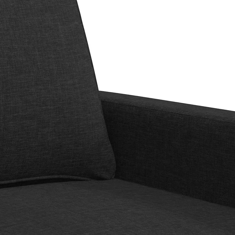 Fauteuil Noir 60 cm Tissu - 7