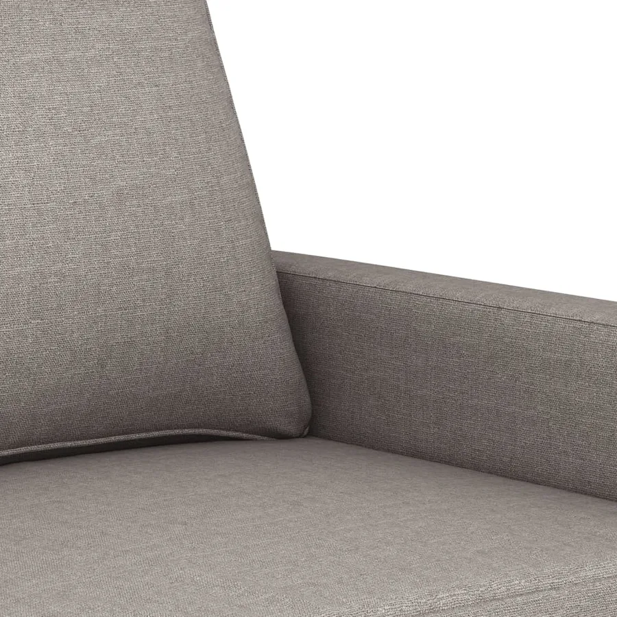 Ensemble de canapés 3 pcs avec coussins Taupe Tissu - 6