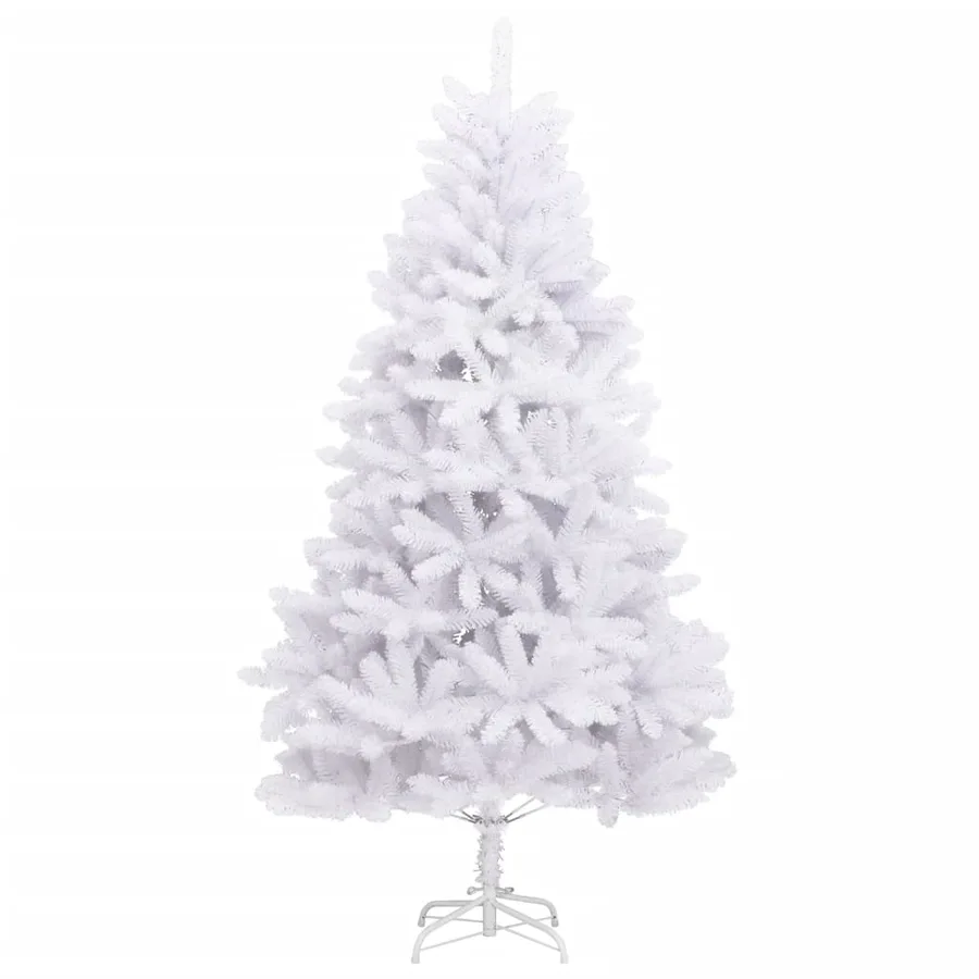 Sapin de Noël artificiel à charnières avec support blanc 240 cm - 2