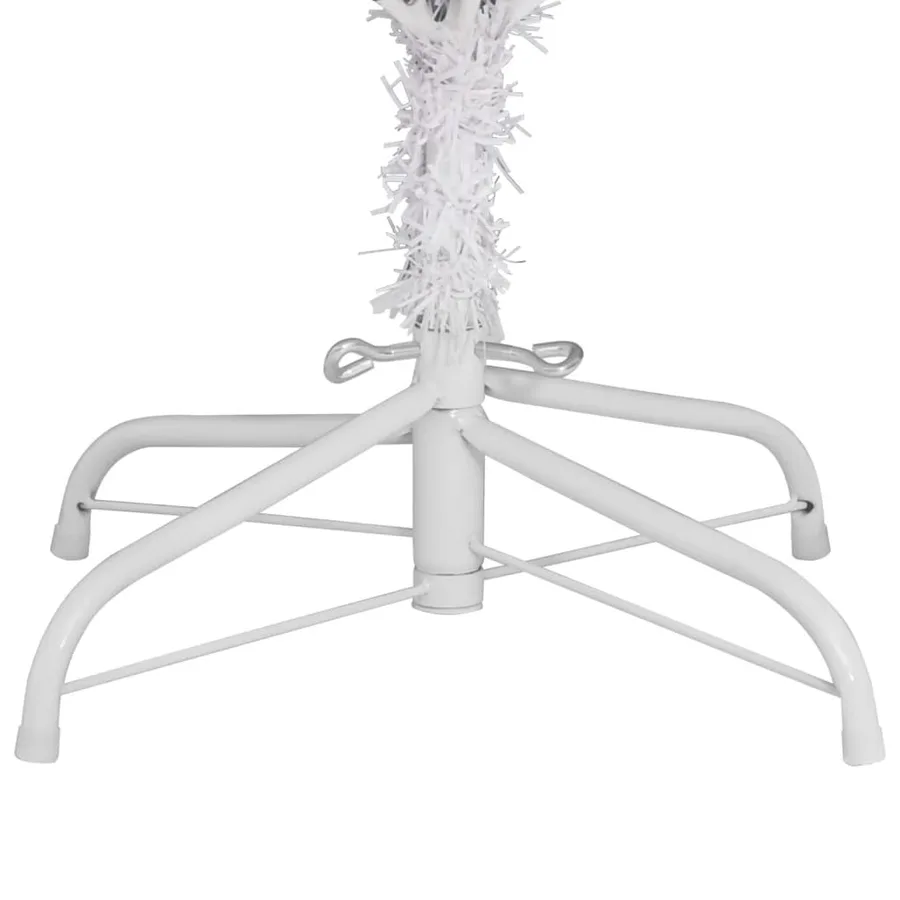Sapin de Noël artificiel à charnières avec support blanc 240 cm - 5