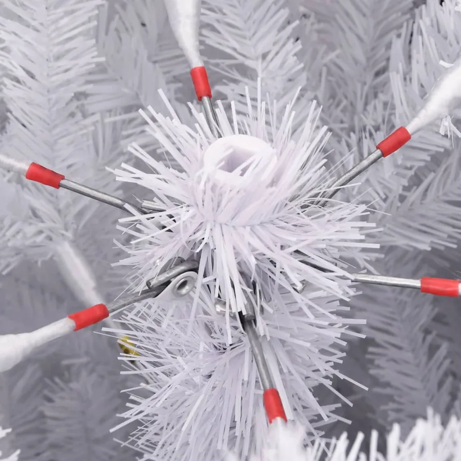 Sapin de Noël artificiel à charnières avec support blanc 240 cm - 7
