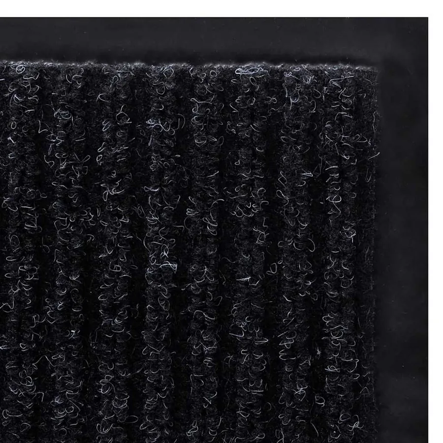 Tapis d'entrée noir 90 x 60 cm PVC - 5