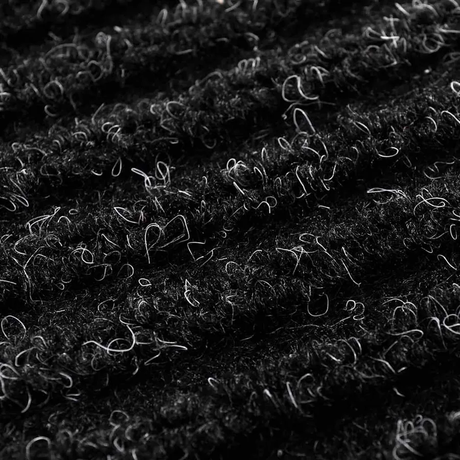 Tapis d'entrée noir 90 x 60 cm PVC - 6