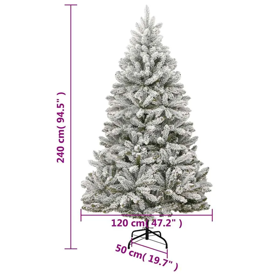 Sapin de Noël artificiel articulé 300 LED et boules 240 cm - 16