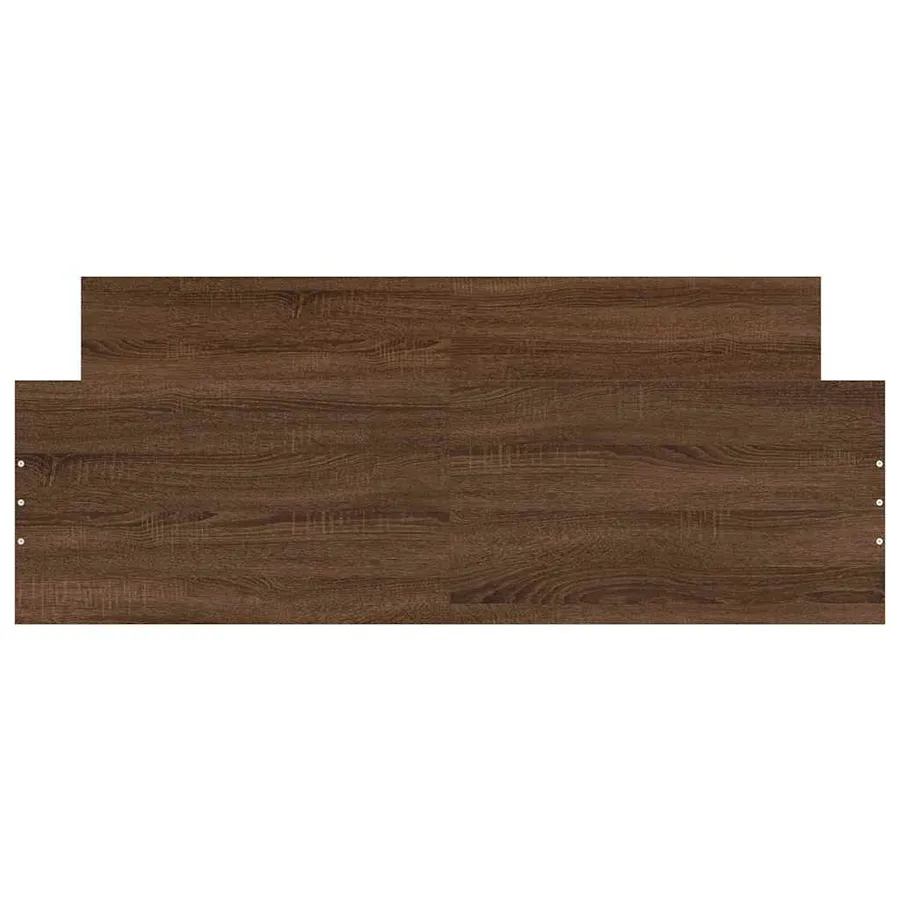 Cadre de lit sans matelas chêne marron 150x200 cm - 6