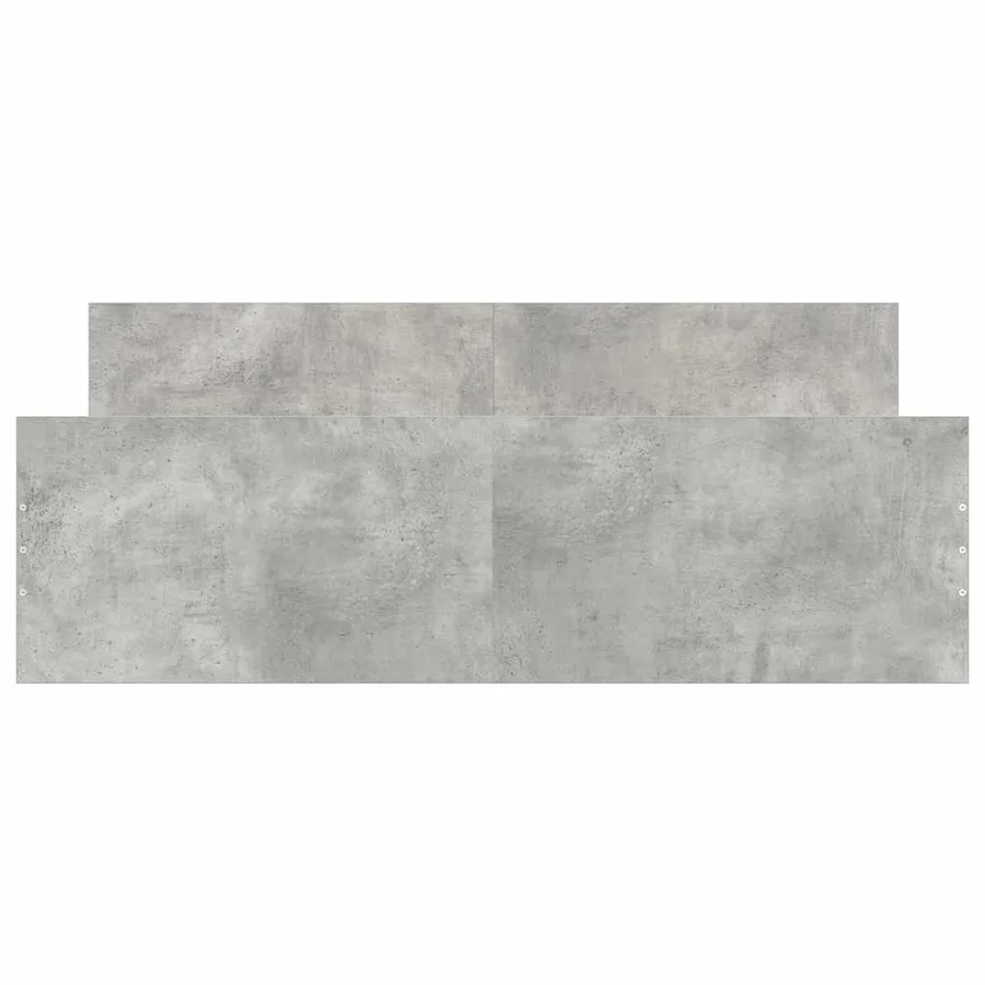 Cadre de lit sans matelas gris béton 150x200 cm - 6