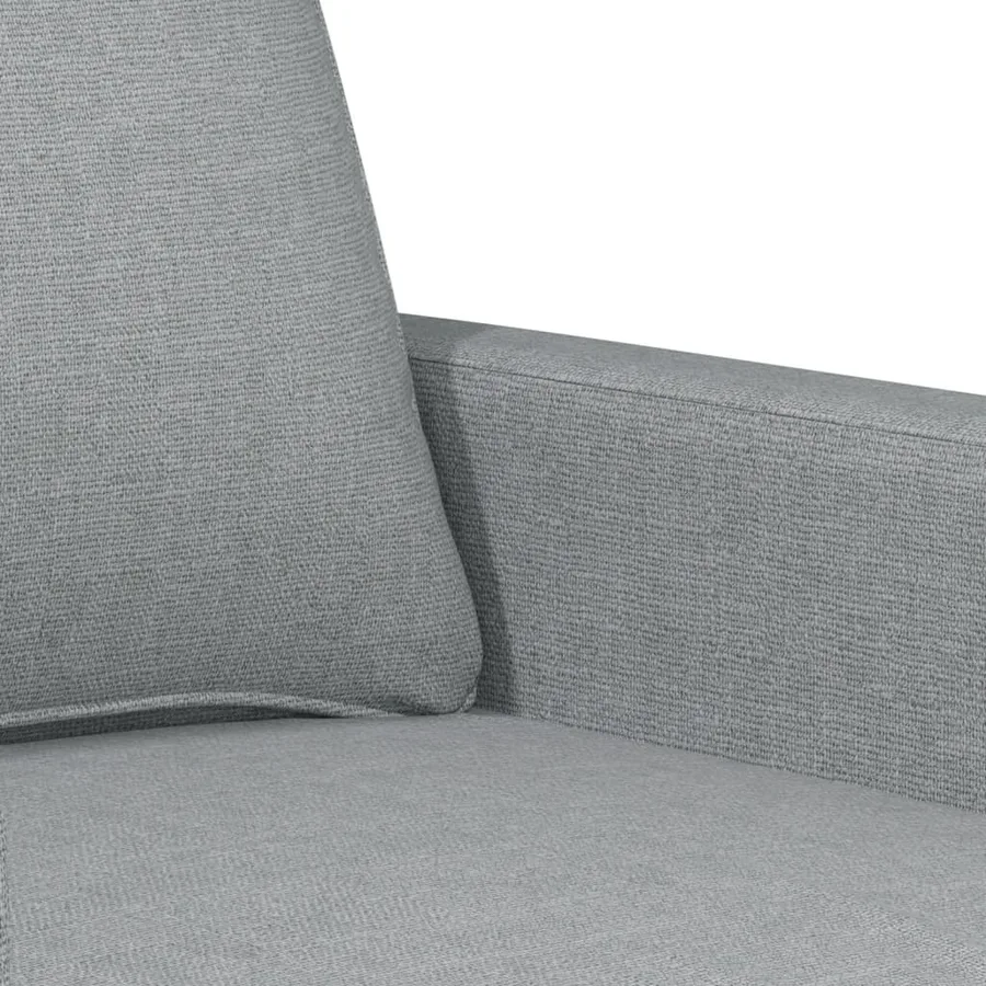 Ensemble de canapés 3 pcs avec coussins Gris clair Tissu - 6