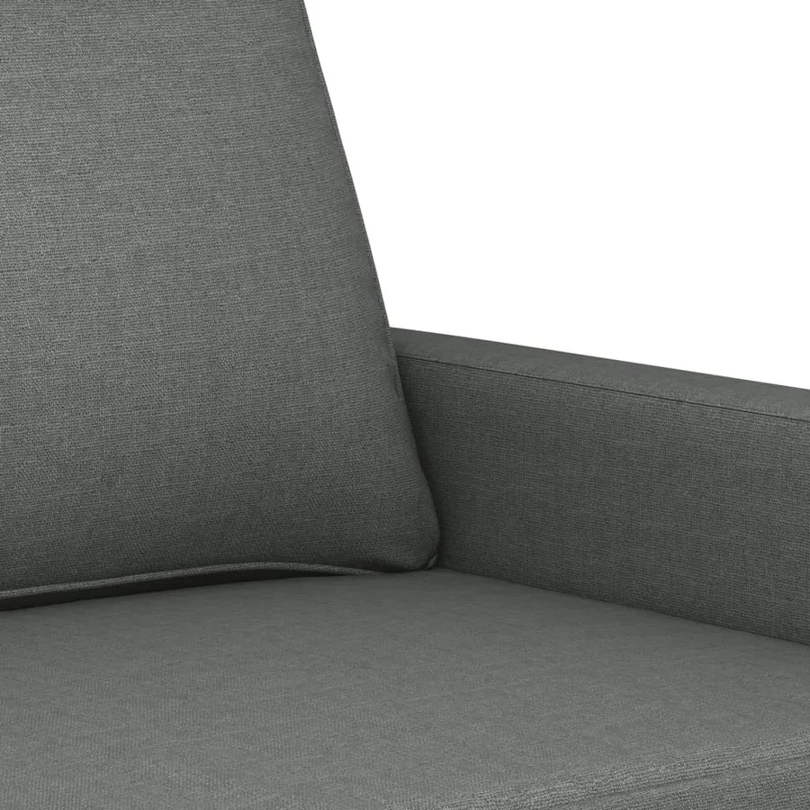 Ensemble de canapés 4 pcs avec coussins Gris foncé Tissu - 7