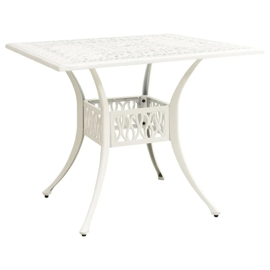 Ensemble de bistro 3 pcs Aluminium coulé Blanc - 10