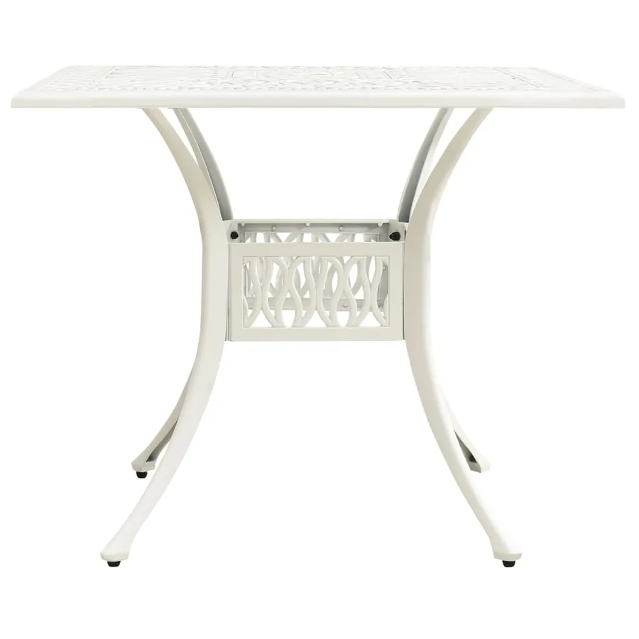 Ensemble de bistro 3 pcs Aluminium coulé Blanc - 11