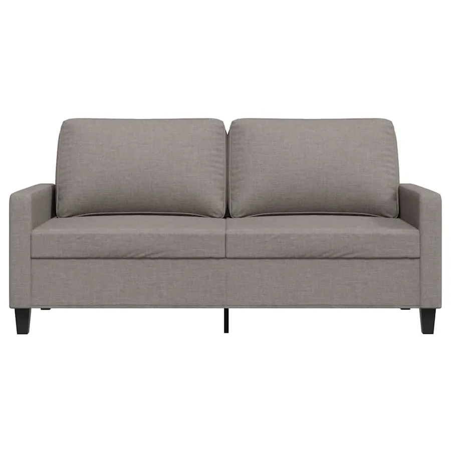 Canapé à 2 places Taupe 140 cm Tissu - 4