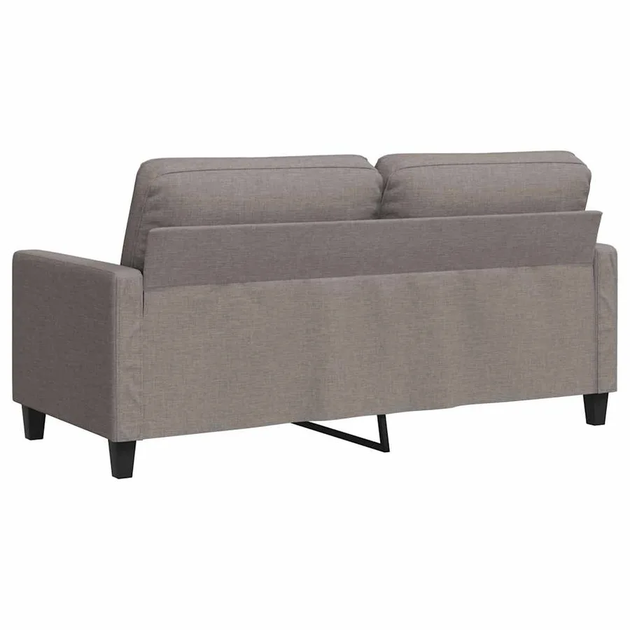 Canapé à 2 places Taupe 140 cm Tissu - 6