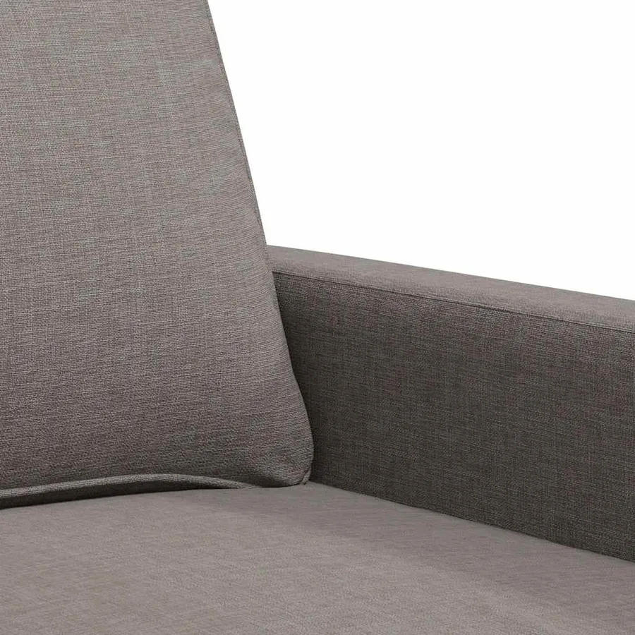 Canapé à 2 places Taupe 140 cm Tissu - 7