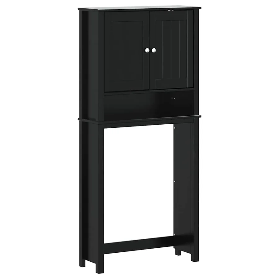 Armoire pour machine à laver BERG noir bois massif - 2