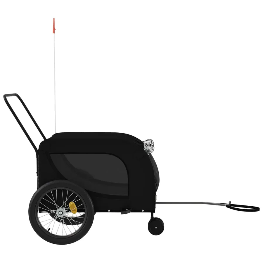 Remorque de vélo pour animaux de compagnie noir - 5