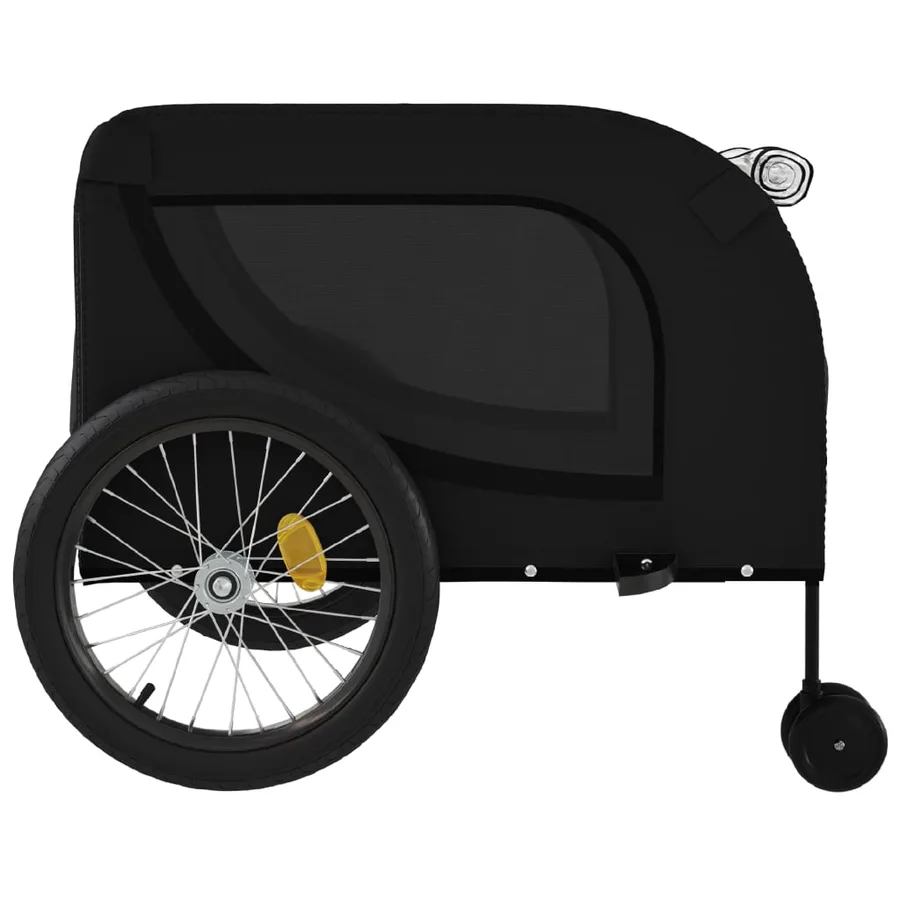 Remorque de vélo pour animaux de compagnie noir - 6