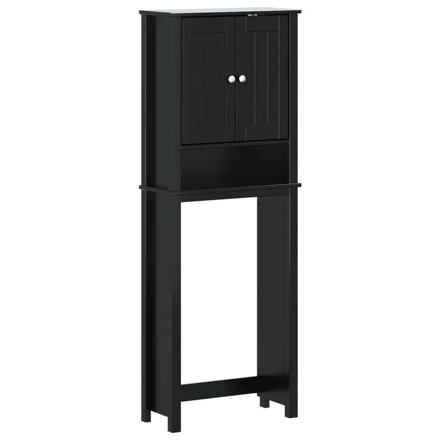 Rangement au-dessus de la cuvette BERG noir bois massif - 2