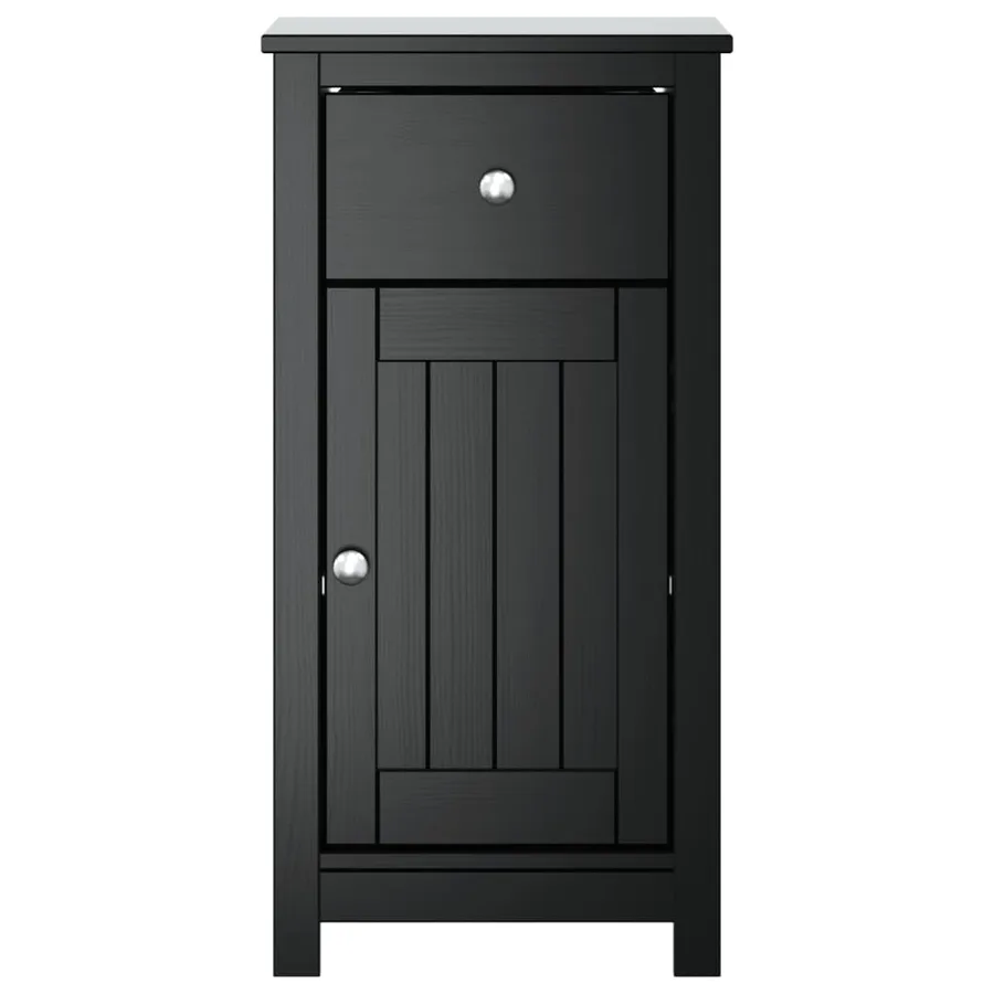 Armoire de salle de bain BERG noir 40x34x80 cm pin massif - 3