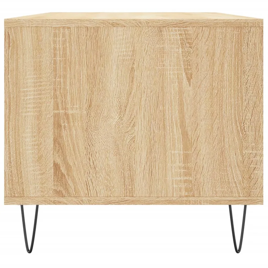 Table basse Chêne sonoma 90x49x45 cm Bois d'ingénierie - 7