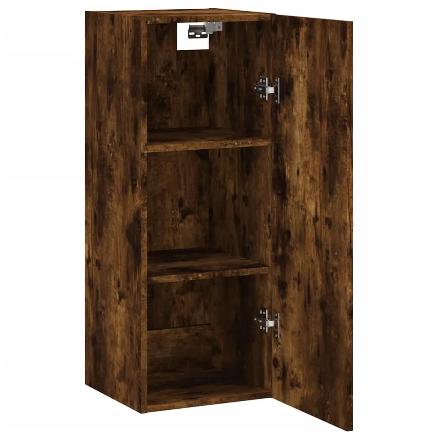 Armoire murale chêne fumé 34,5x34x90 cm bois d'ingénierie - 5