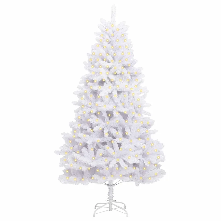 Sapin de Noël artificiel avec 300 LED Blanc 180 cm PVC et métal - 3