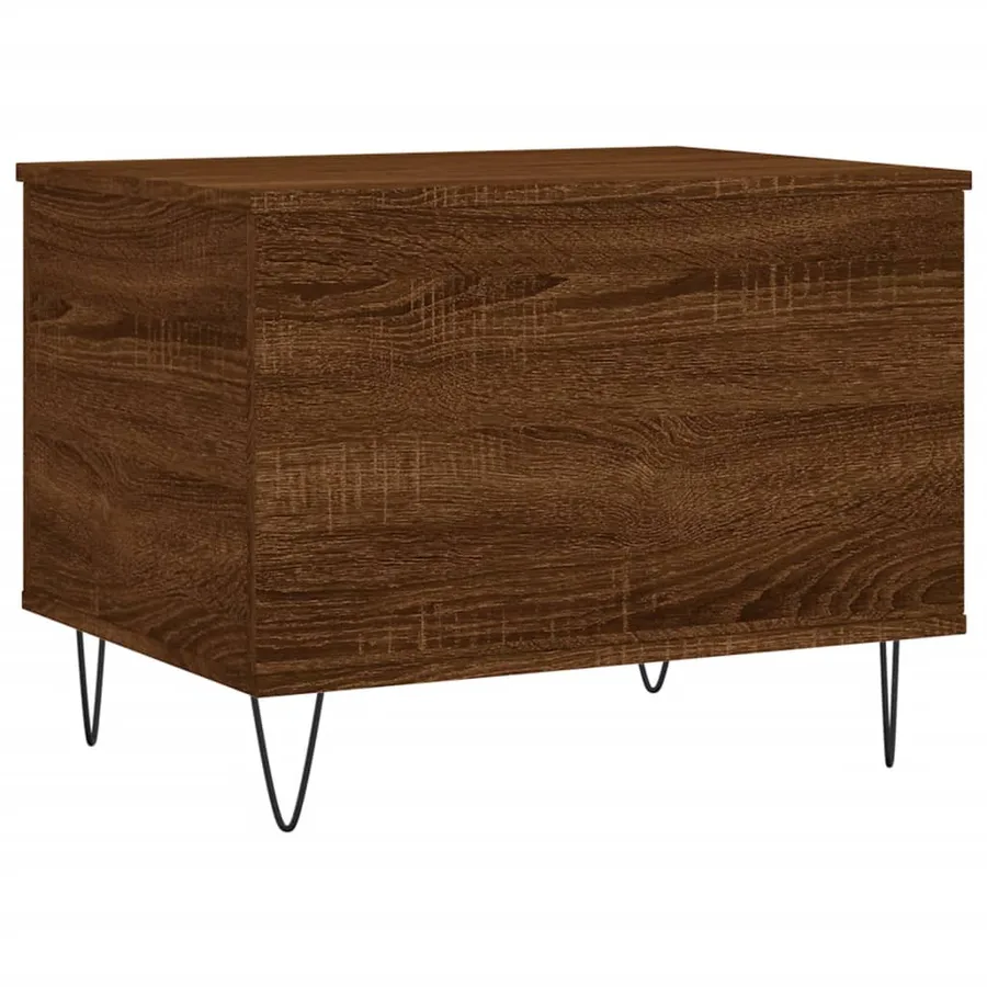 Table basse Chêne marron 60x44,5x45 cm Bois d'ingénierie - 5