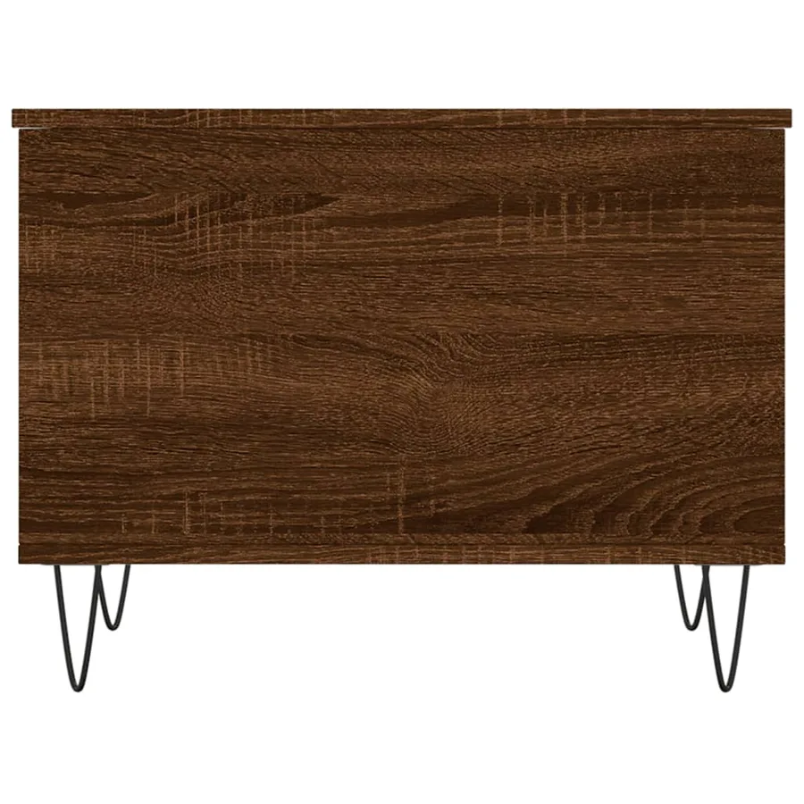 Table basse Chêne marron 60x44,5x45 cm Bois d'ingénierie - 6