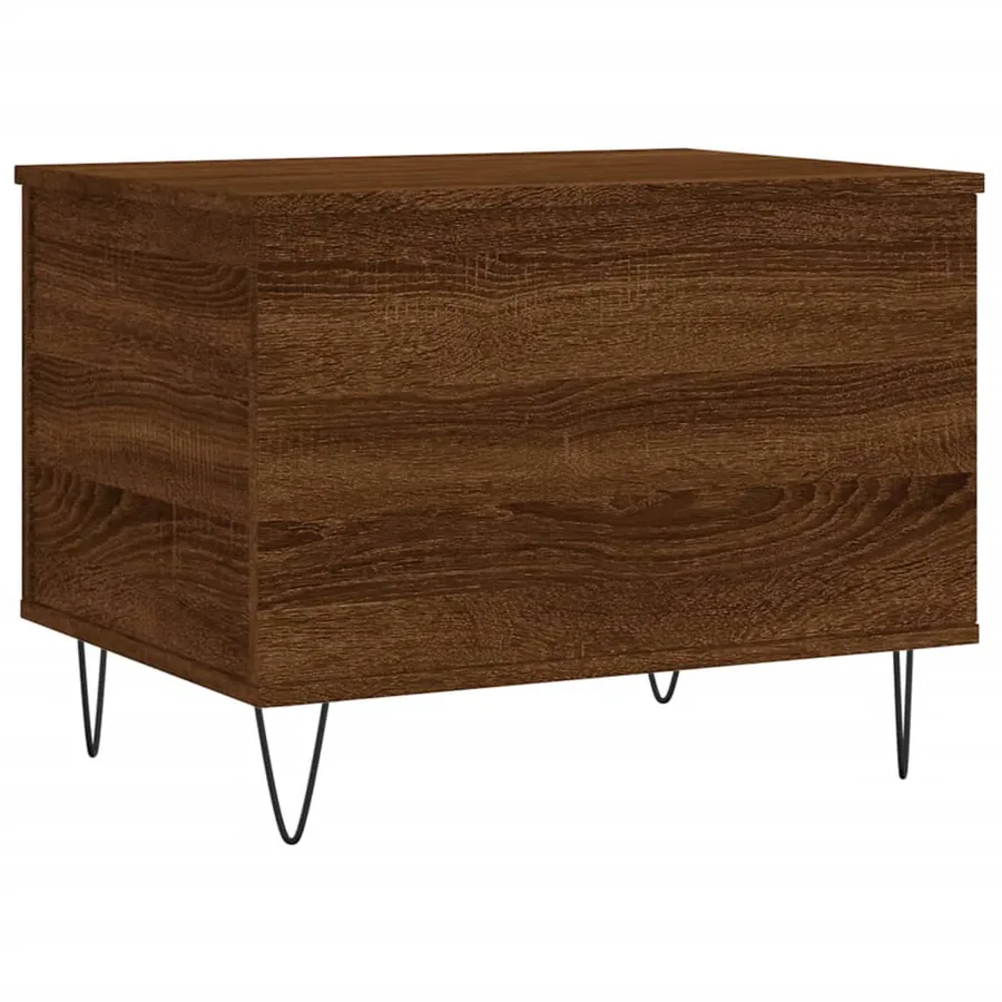 Table basse Chêne marron 60x44,5x45 cm Bois d'ingénierie - 8