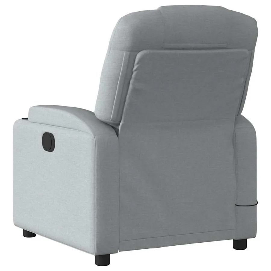 Fauteuil de massage inclinable Gris clair Tissu - 7