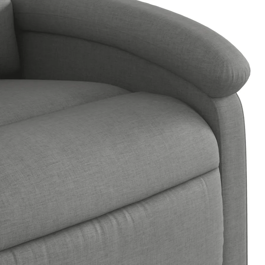 Fauteuil inclinable gris foncé tissu - 8