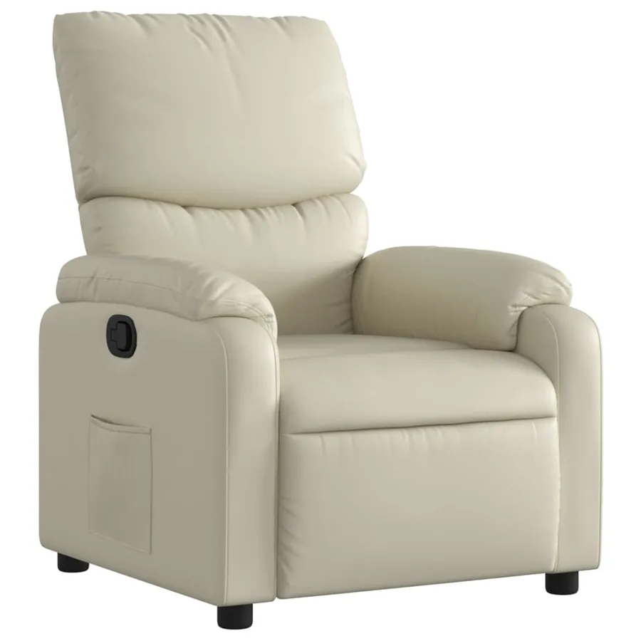 Fauteuil inclinable Crème Similicuir - 2