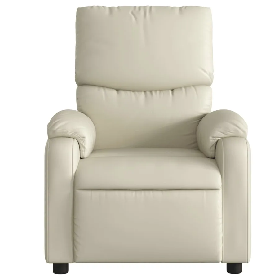 Fauteuil inclinable Crème Similicuir - 3