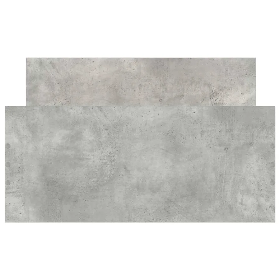 Cadre de lit sans matelas gris béton 90x190 cm - 6