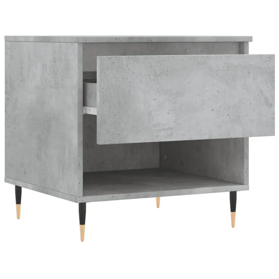 Tables basses 2 pcs gris béton 50x46x50 cm bois d'ingénierie - 7